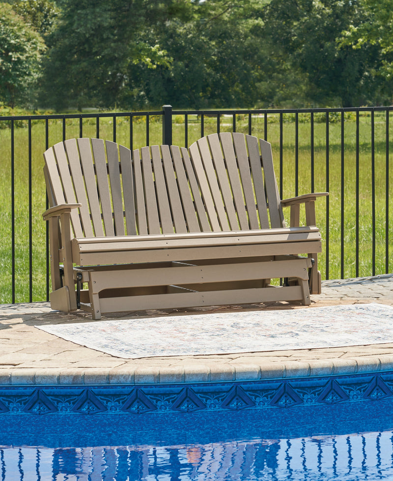 Hyland wave Outdoor Glider Loveseat - P114-835