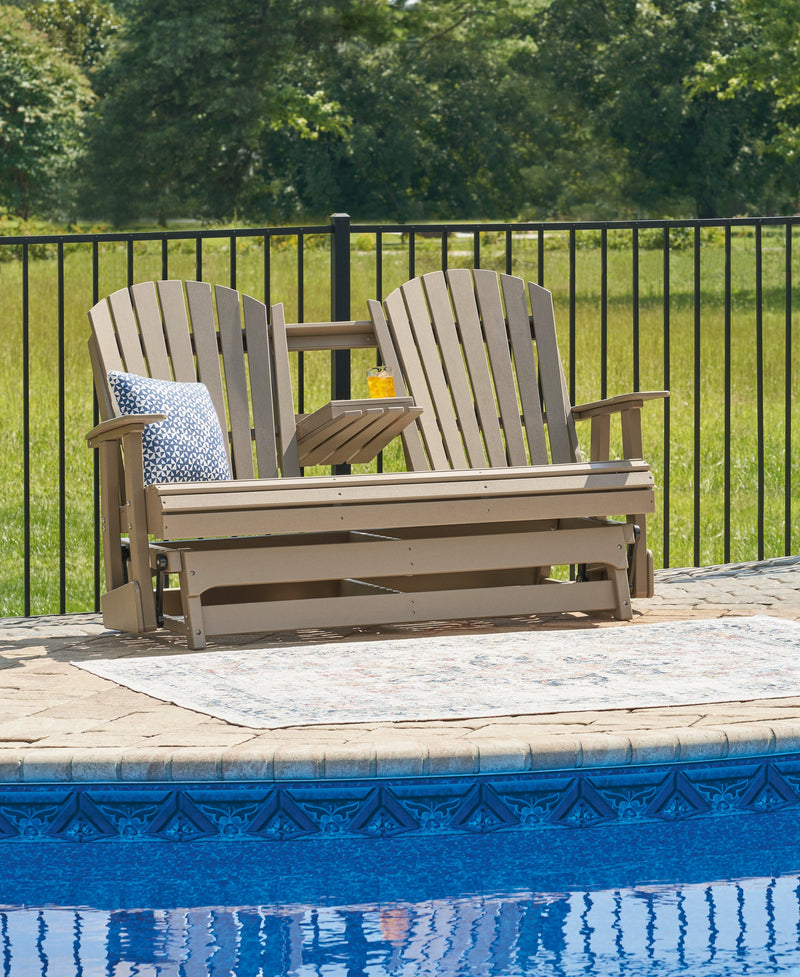 Hyland wave Outdoor Glider Loveseat - P114-835