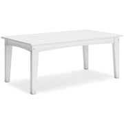 Hyland wave White Outdoor Coffee Table - P111-701
