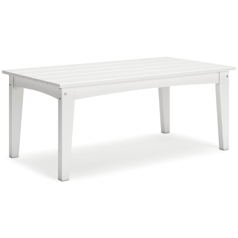 Hyland wave White Outdoor Coffee Table - P111-701