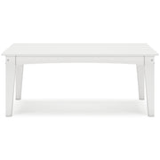 Hyland wave White Outdoor Coffee Table - P111-701