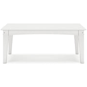 Hyland wave White Outdoor Coffee Table - P111-701