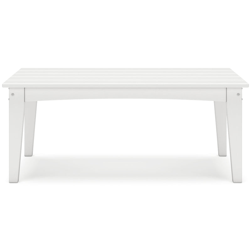 Hyland wave White Outdoor Coffee Table - P111-701