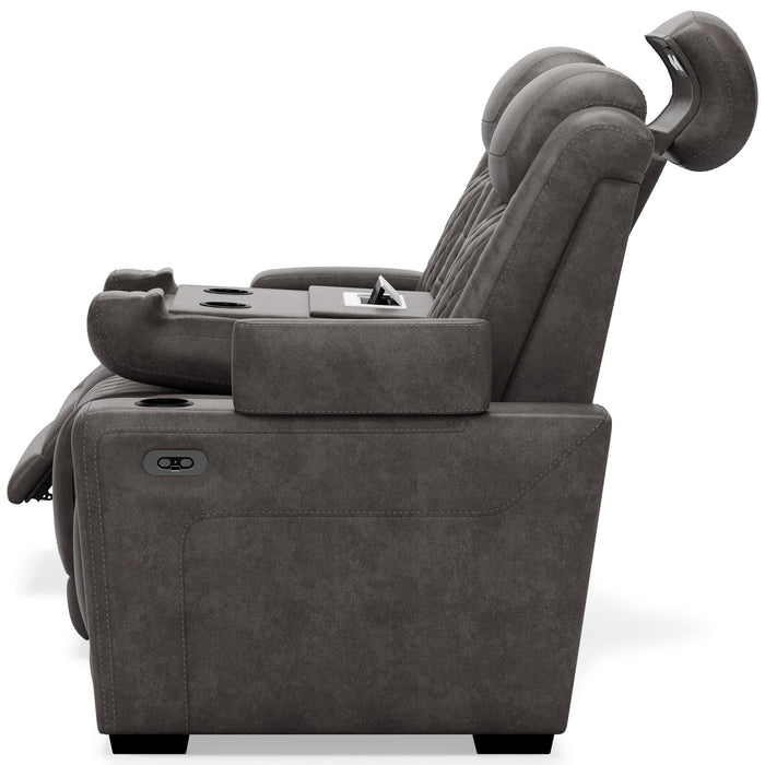 Hyllmont Gray Power Reclining Living Room Set - Gate FurnitureLiving Room Set