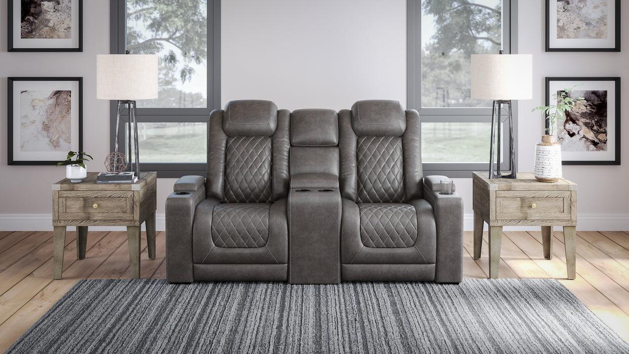 Hyllmont Gray Power Reclining Living Room Set - Gate FurnitureLiving Room Set