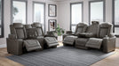 Hyllmont Gray Power Reclining Living Room Set - Gate FurnitureLiving Room Set