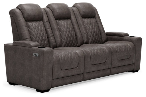 HyllMont Gray Power Reclining Sofa - Gate FurniturePower Reclining Sofa