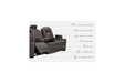 HyllMont Gray Power Reclining Sofa - Gate FurniturePower Reclining Sofa