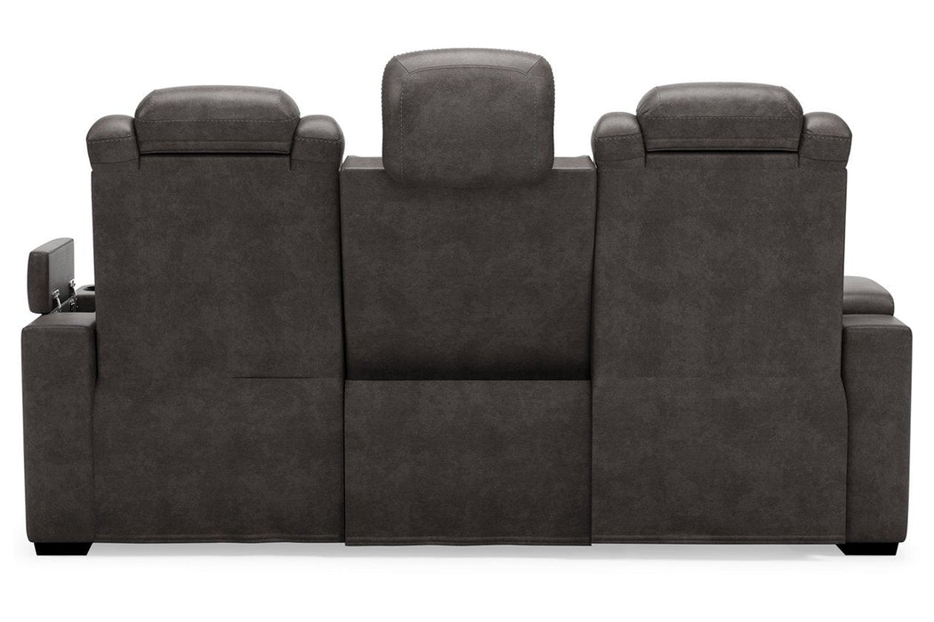 HyllMont Gray Power Reclining Sofa - Gate FurniturePower Reclining Sofa