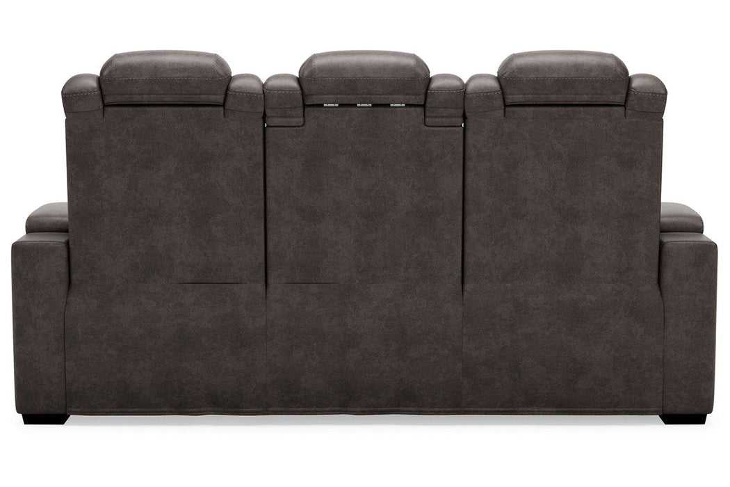 HyllMont Gray Power Reclining Sofa - Gate FurniturePower Reclining Sofa