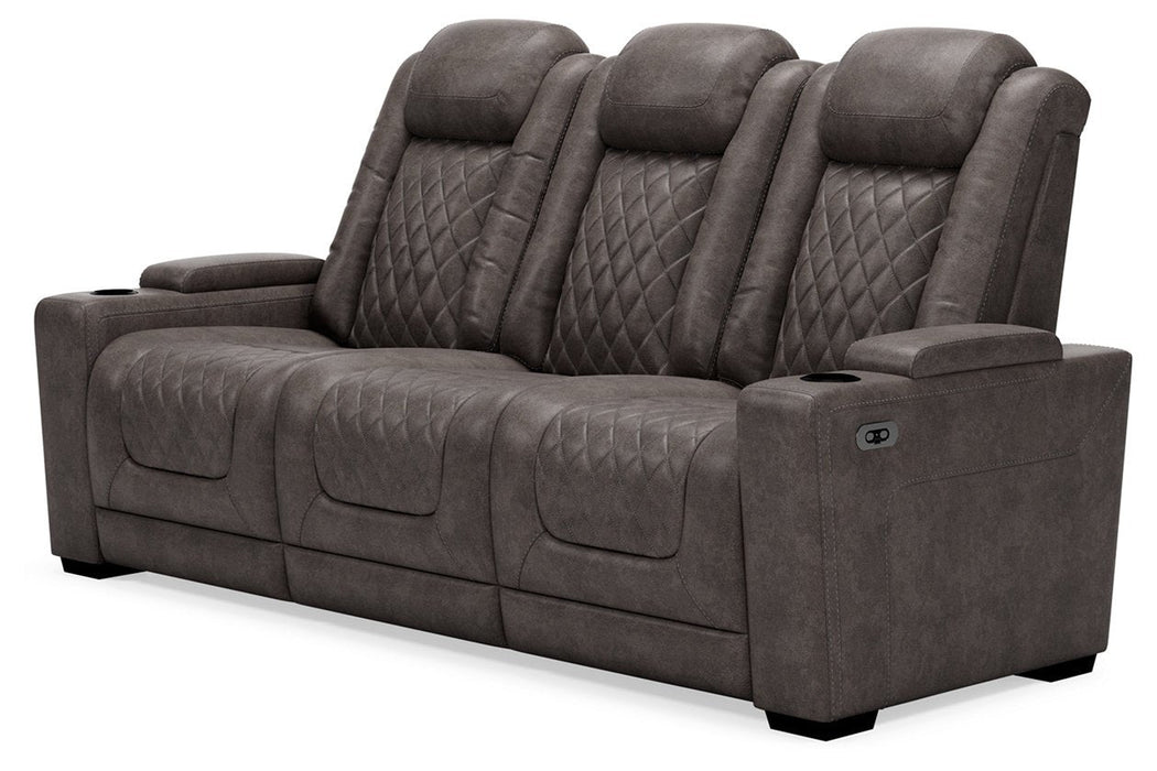 HyllMont Gray Power Reclining Sofa - Gate FurniturePower Reclining Sofa