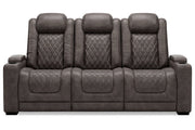 HyllMont Gray Power Reclining Sofa - Gate FurniturePower Reclining Sofa