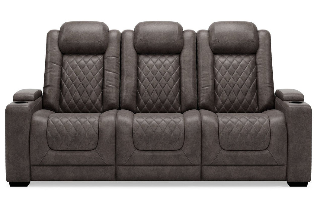 HyllMont Gray Power Reclining Sofa - Gate FurniturePower Reclining Sofa
