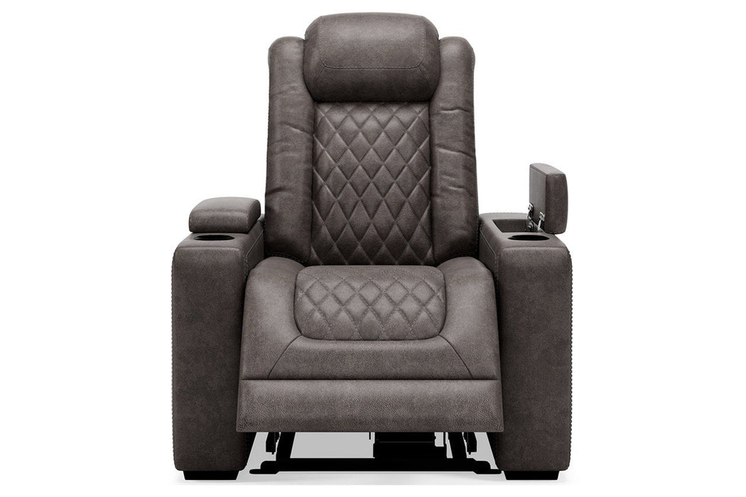 HyllMont Gray Recliner - Gate FurnitureRecliner