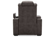 HyllMont Gray Recliner - Gate FurnitureRecliner