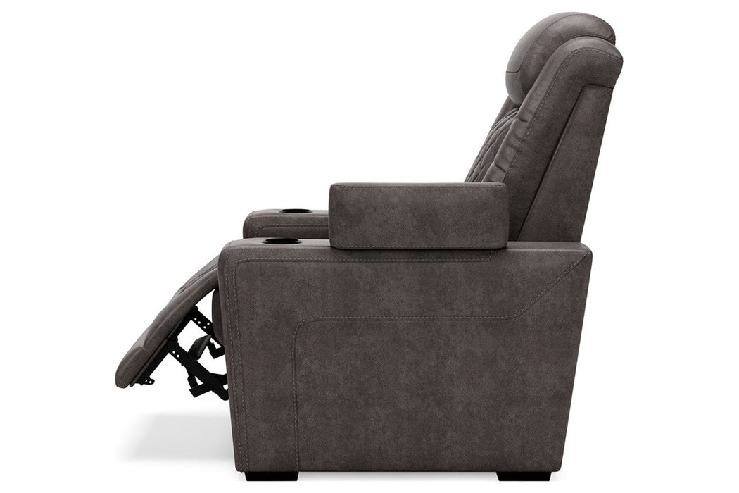HyllMont Gray Recliner - Gate FurnitureRecliner