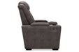 HyllMont Gray Recliner - Gate FurnitureRecliner