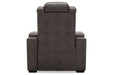 HyllMont Gray Recliner - Gate FurnitureRecliner