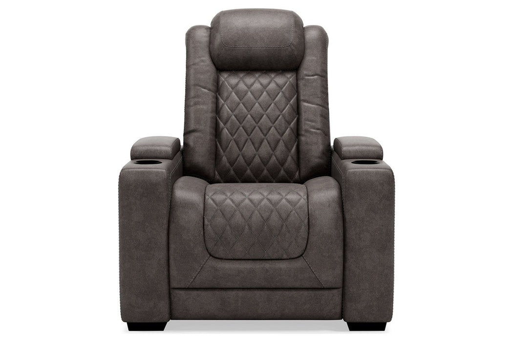 HyllMont Gray Recliner - Gate FurnitureRecliner