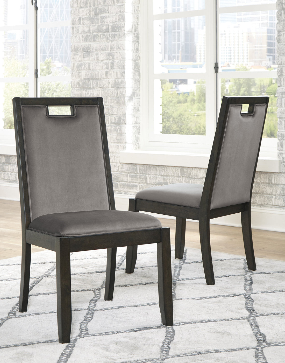 Hyndell Dark Brown Dining Room Set — Lara Furniture