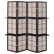 Iggy 4-Panel Room Divider Folding Shoji Screen Cappuccino - 900166