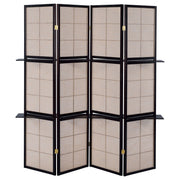 Iggy 4-Panel Room Divider Folding Shoji Screen Cappuccino - 900166