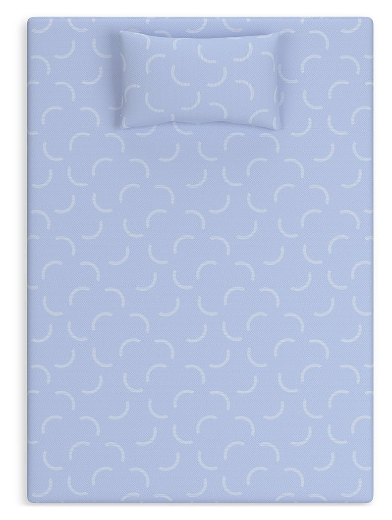 iKidz Ocean Twin Mattress and Pillow - Lara FurnitureTwin Mattress and Pillow