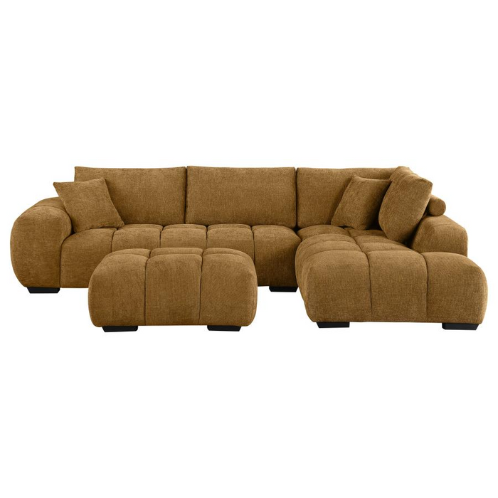 Camacho Upholstered Amber Sectional