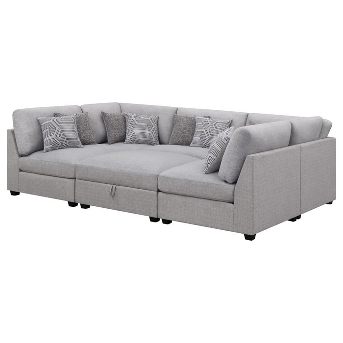Cambria 6-piece Upholstered Modular Sectional