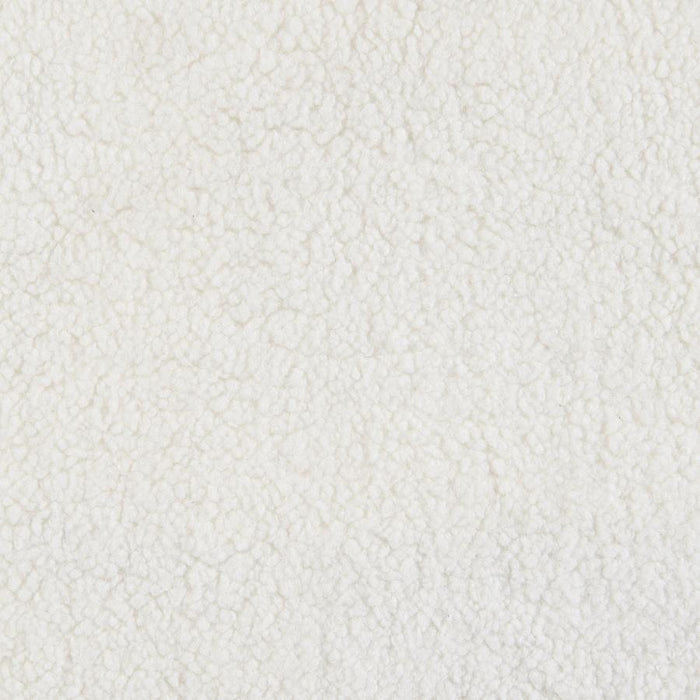 Isabella Faux Sheepskin Upholstered  Ivory Living Room Set