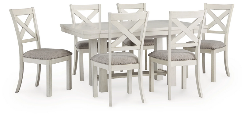 Robbinsdale Antique White Dining Room Set