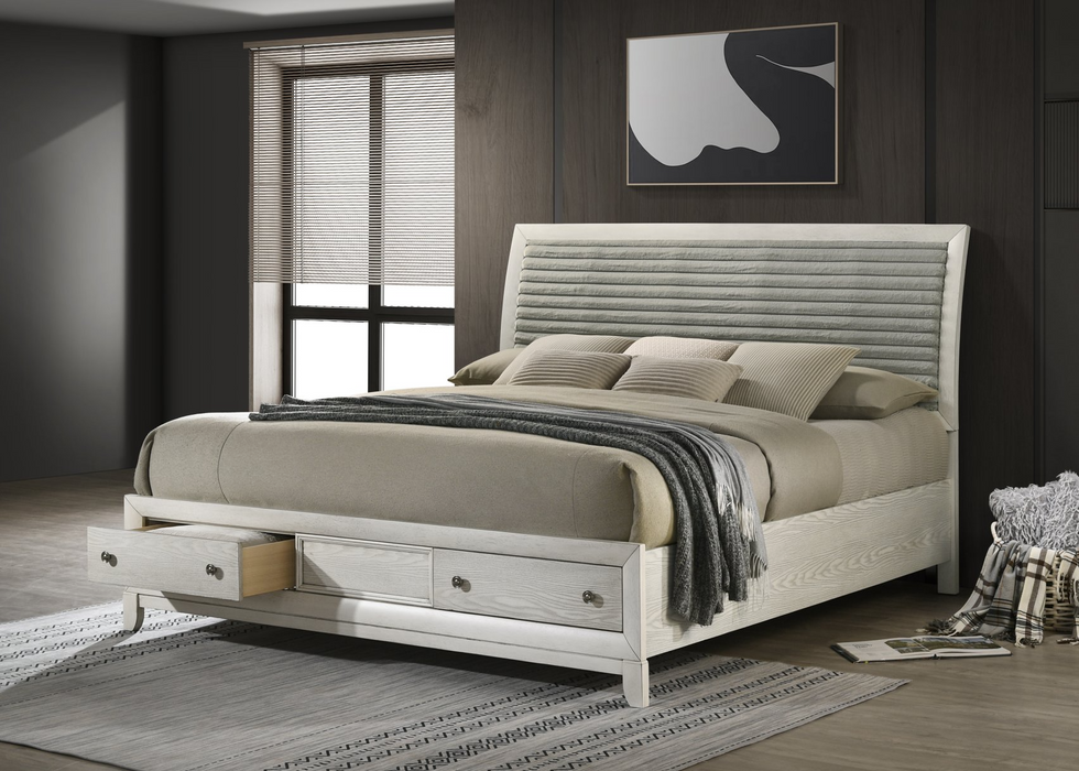 Olivia White Platform Bedroom Set