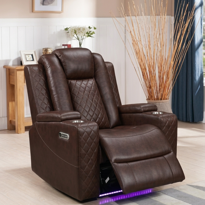 Dearborn Brown Power Reclining Living Room Set