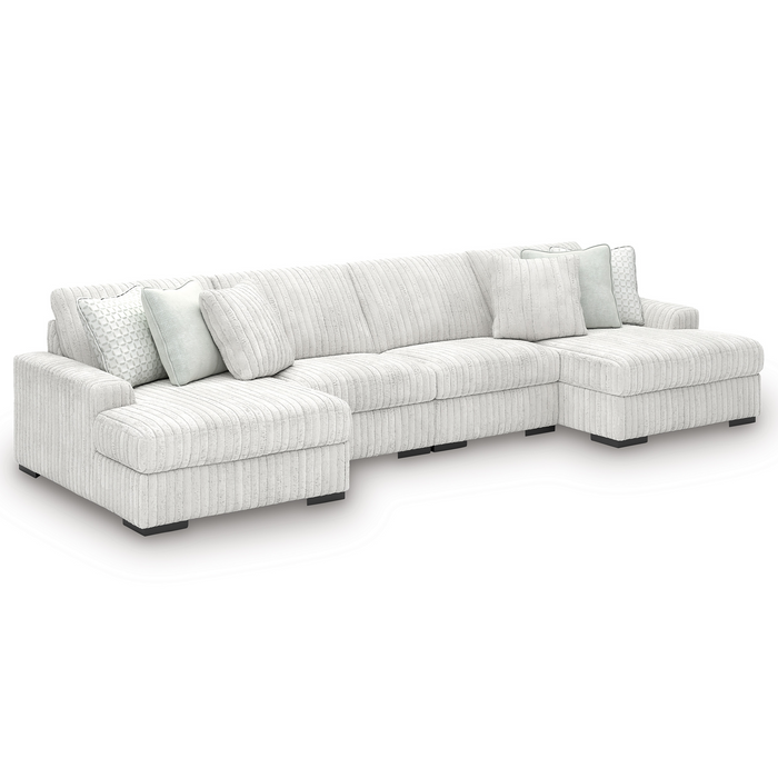 Stupendous Alloy 4-Piece Sectional with Double Chaise
