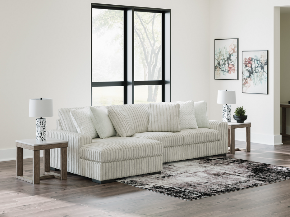 Stupendous Alloy 2-Piece LAF Sectional with Chaise