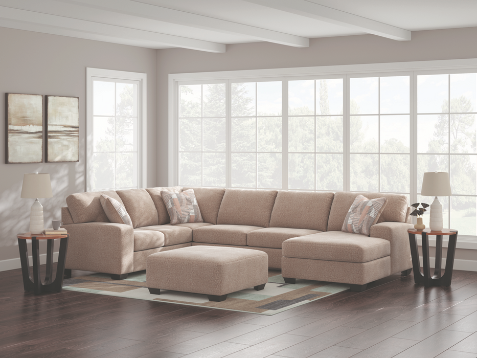 Newellen Hemp 3-Piece RAF Sectional with Chaise