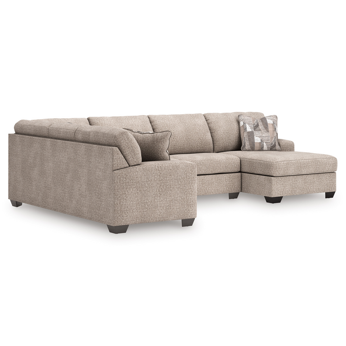 Newellen Hemp 3-Piece RAF Sectional with Chaise