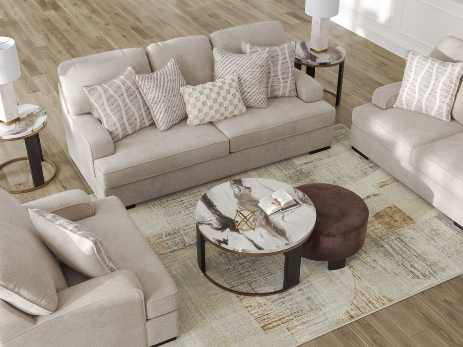 High Profile Taupe Sofa