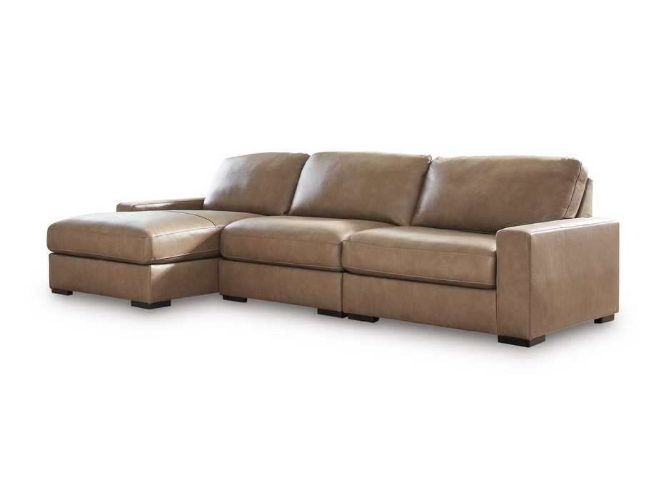 Veronella Sahara 3-Piece Leather LAF Sectional
