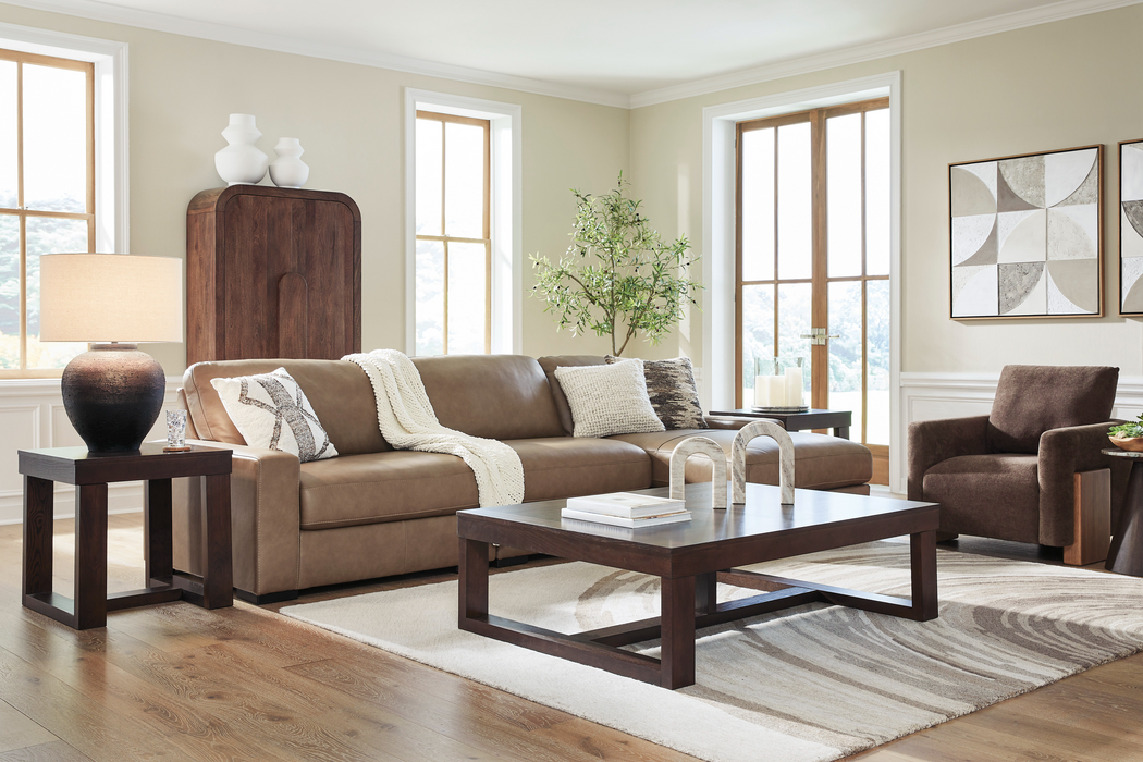 Veronella Sahara 3-Piece Leather RAF Sectional