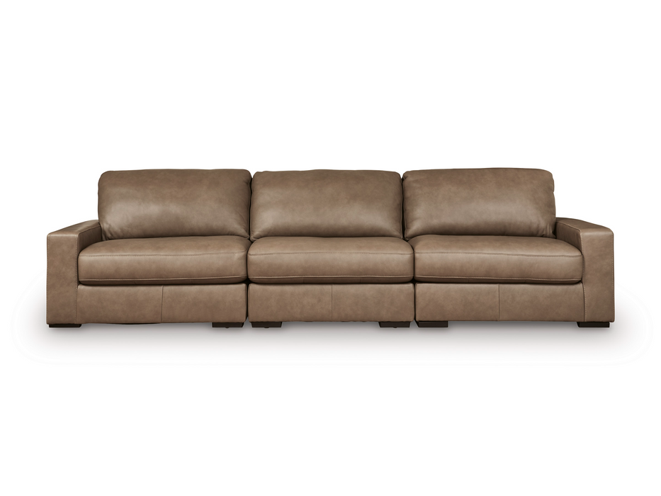 Veronella  Sahara 3-Piece Leather Sectional Sofa