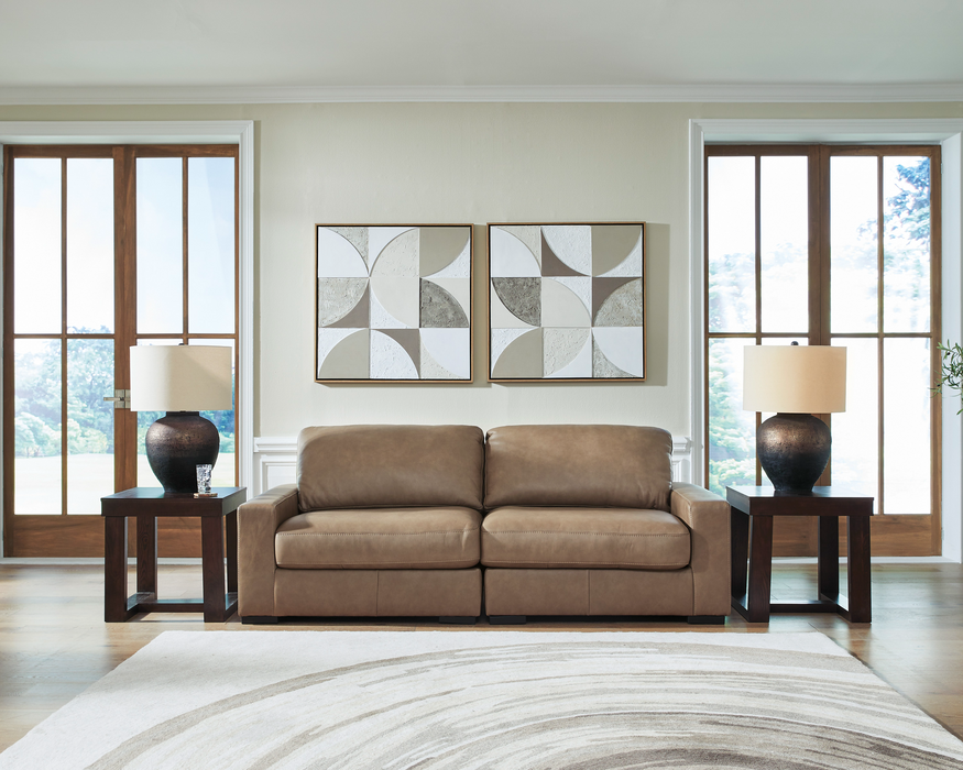 Veronella Sahara 2-Piece Leather Sectional Sofa