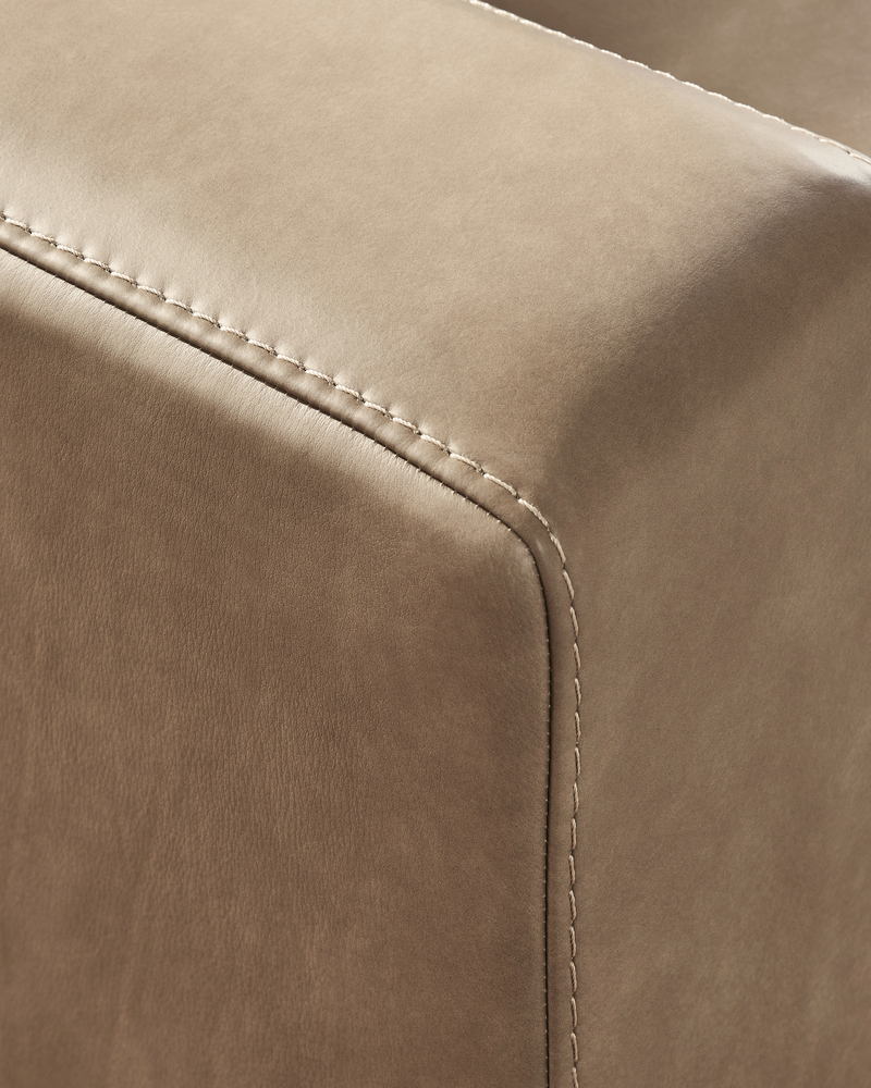 Veronella  Sahara 3-Piece Leather Sectional Sofa