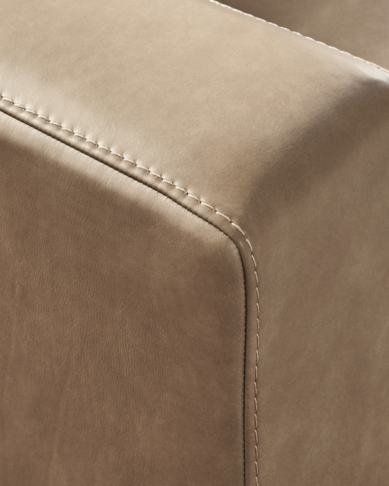 Veronella  Sahara 3-Piece Leather Sectional Sofa