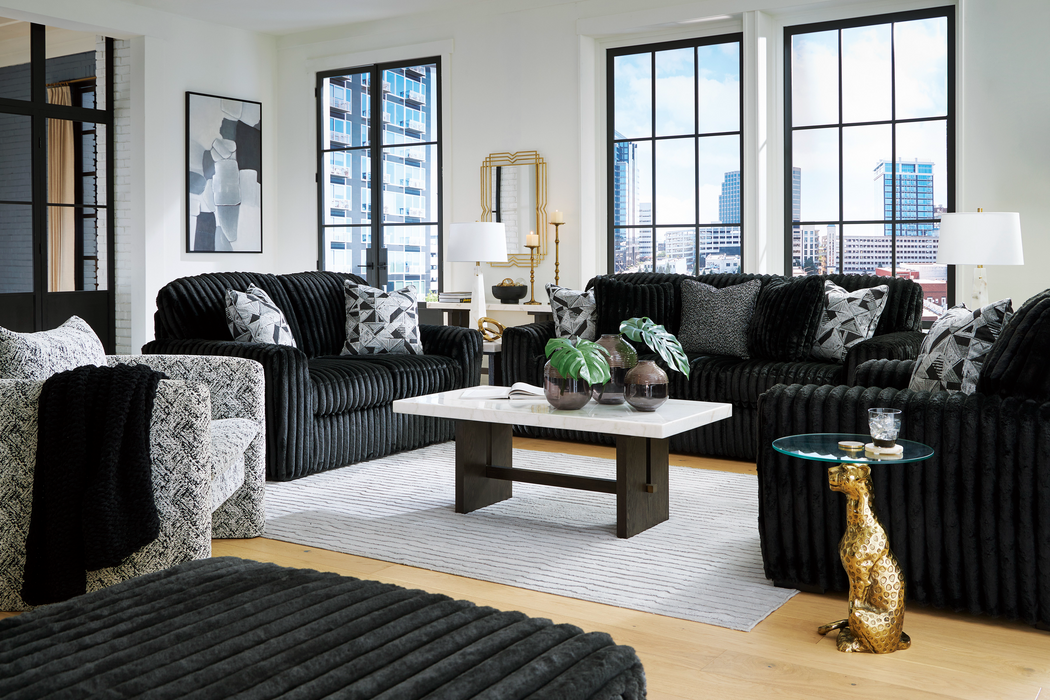 Midnight-Madness Onyx Living Room Set