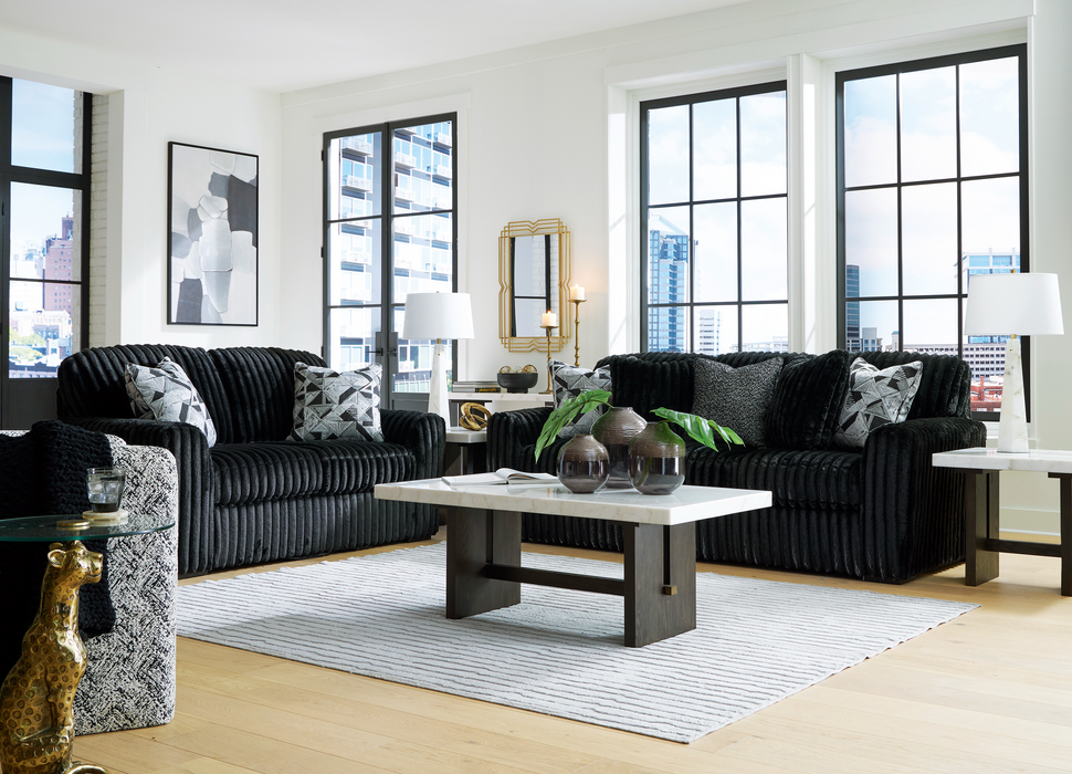 Midnight-Madness Onyx Living Room Set
