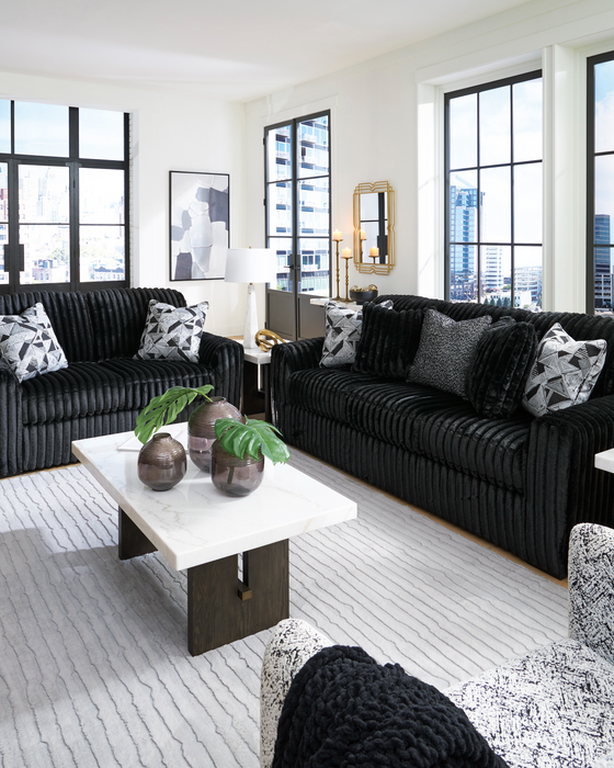 Midnight-Madness Onyx Living Room Set