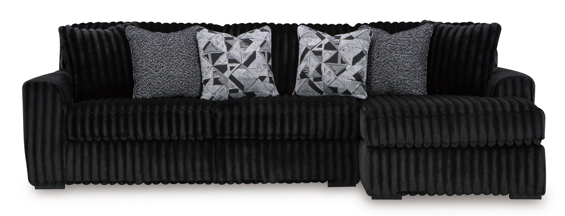 Midnight-Madness Onyx 2-Piece RAF Sectional