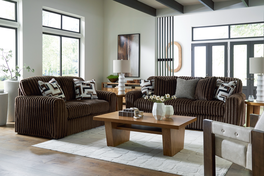 Midnight-Madness Chocolate Living Room Set