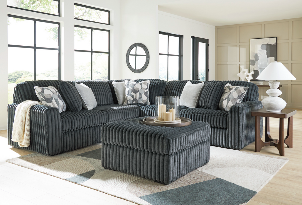 Midnight-Madness  Gunmetal 3-Piece Sectional